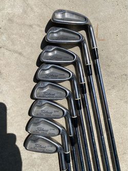 Titleist DTR Iron Set Steel Shaft RH Distance Through Research 3-9 PW Complete