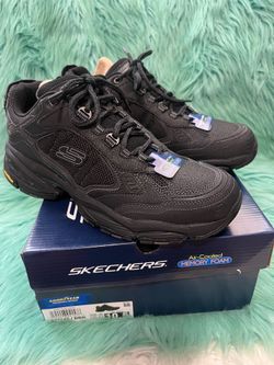 NIB Skechers Sport Men's Black Athletic shoes Size 10.5 Goodyear Performance