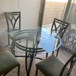 Glass Dinning Table Set