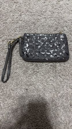Coach Sequin Wristlet Clutch