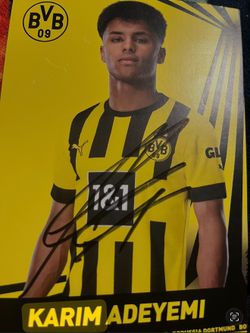 Karim Adeymi signed card