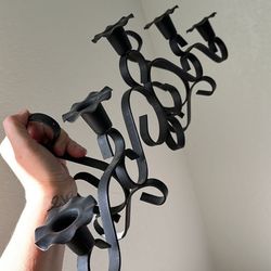 Wrought Iron Candle Stick Holder 