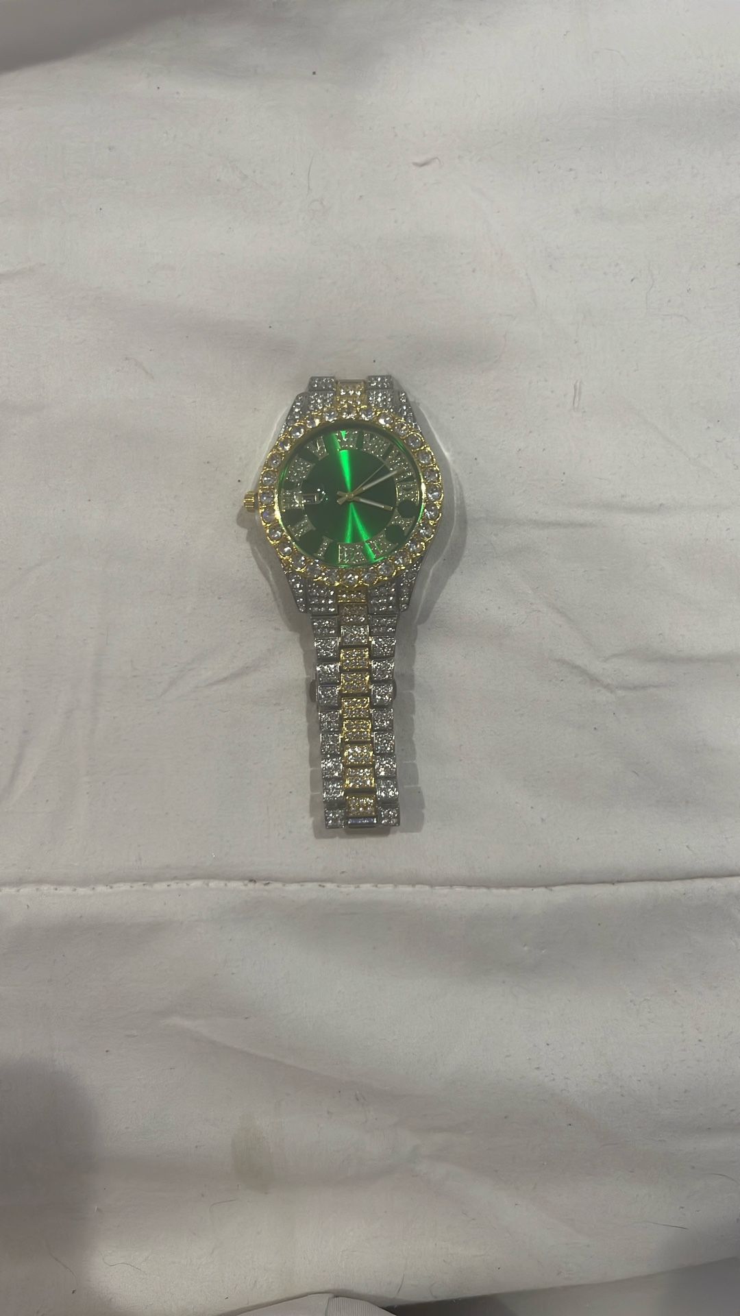 Moisnite Luxury Men’s Watch ( Green )