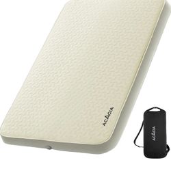 ACACIA 4.3" Thick Self Inflating Sleeping Pad with Foam | Innovative Y-Shaped Telescopic Structure | Ultraportable Camping Mattress | Outdoor Compact 