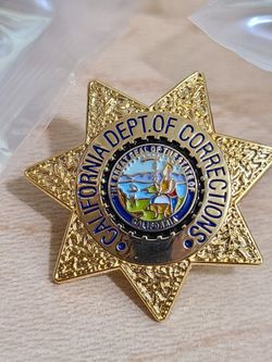 CDCR California Department Of Corrections And Rehabilitations Badge Pin