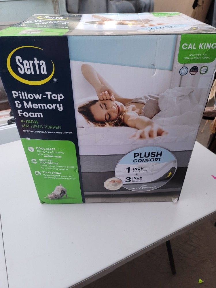 Serta Pillow-Top & Memory Foam 4 Inch Mattress Topper