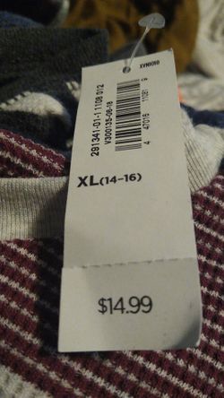 Huge lot of boys shirts 14/16 . Old Navy tags on 14/18.