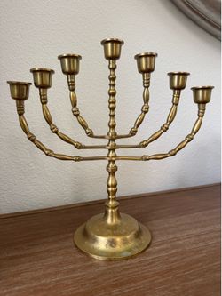 Vintage Brass Menorah