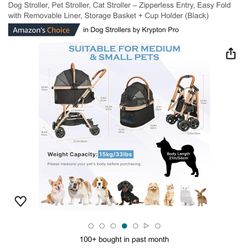 Dog Puppy Stroller