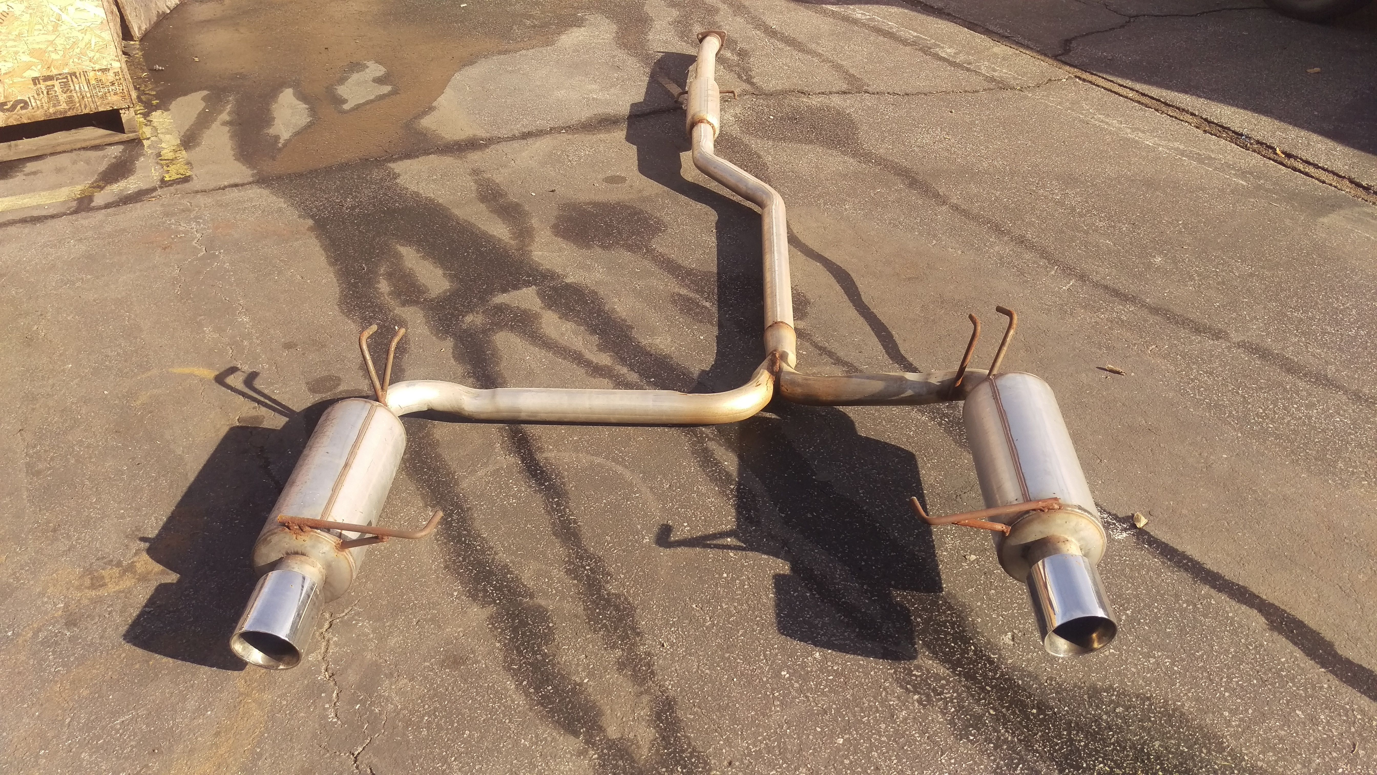 Acura TSX wagon custom cat back exhaust