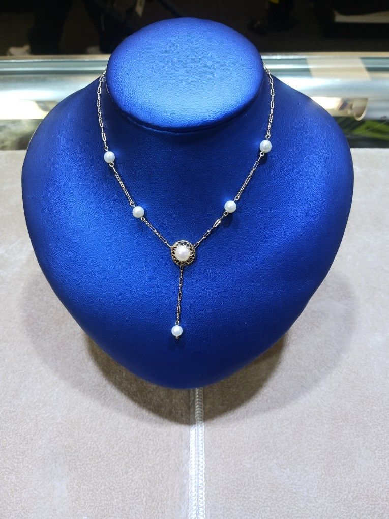14k Pearl Chain