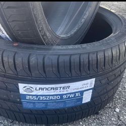 New tires Lancaster 255/35/20 $110 each tire plus tax if  need installation and Ballance will be extra $25 each tire