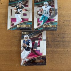 2024 SELECT LOT OF 3 NUMBERS CARDS