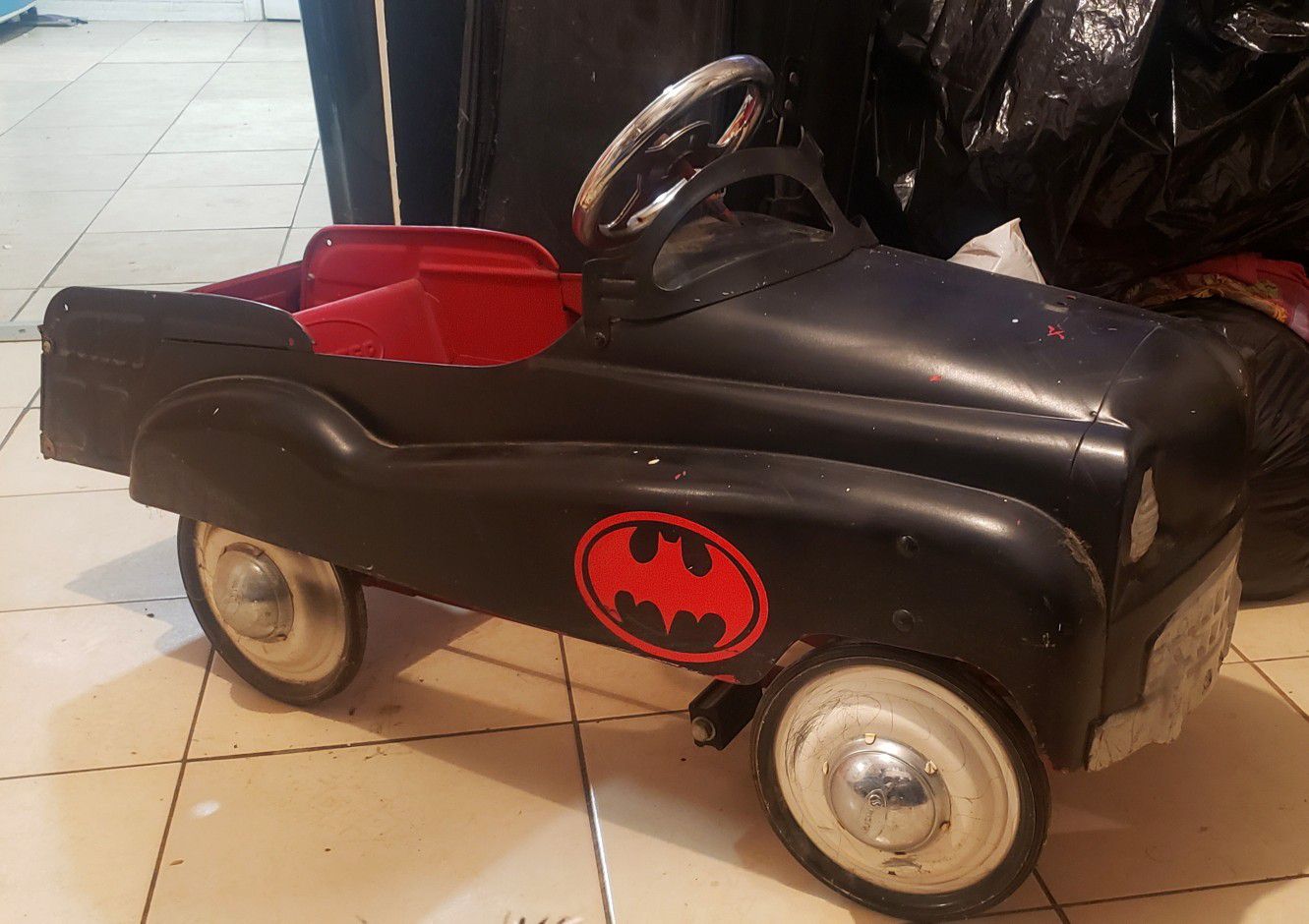 Vintage Custom classic PEDAL CAR Batman Batmobile