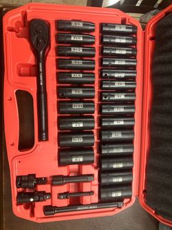 Nuevo set 3/8” Dados de impacto / DEEP IMPACT SOCKETS 30-PCS SET