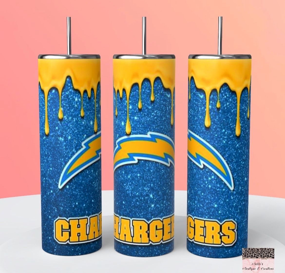 Los Angeles Chargers Football Tumbler