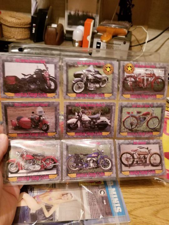 Motorcycle cards Harley Indian