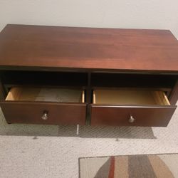 TV Stand - 4x21x21 Solid Wood, Cherry Like Finish 