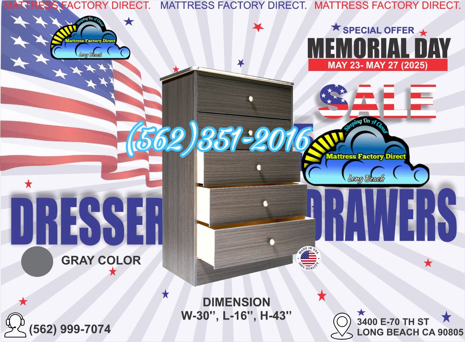 Grey Five Drawer Dresser Compressed Chest Cajonera Comoda