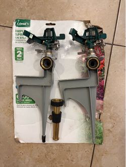 2 Orbit Metal Impact Sprinkler Impulse Rotor Lawn Irrigate Ground Spike