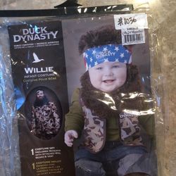 🎃 🦆 Duck Dynasty (Willie) Costume 18-24 months 🇺🇸