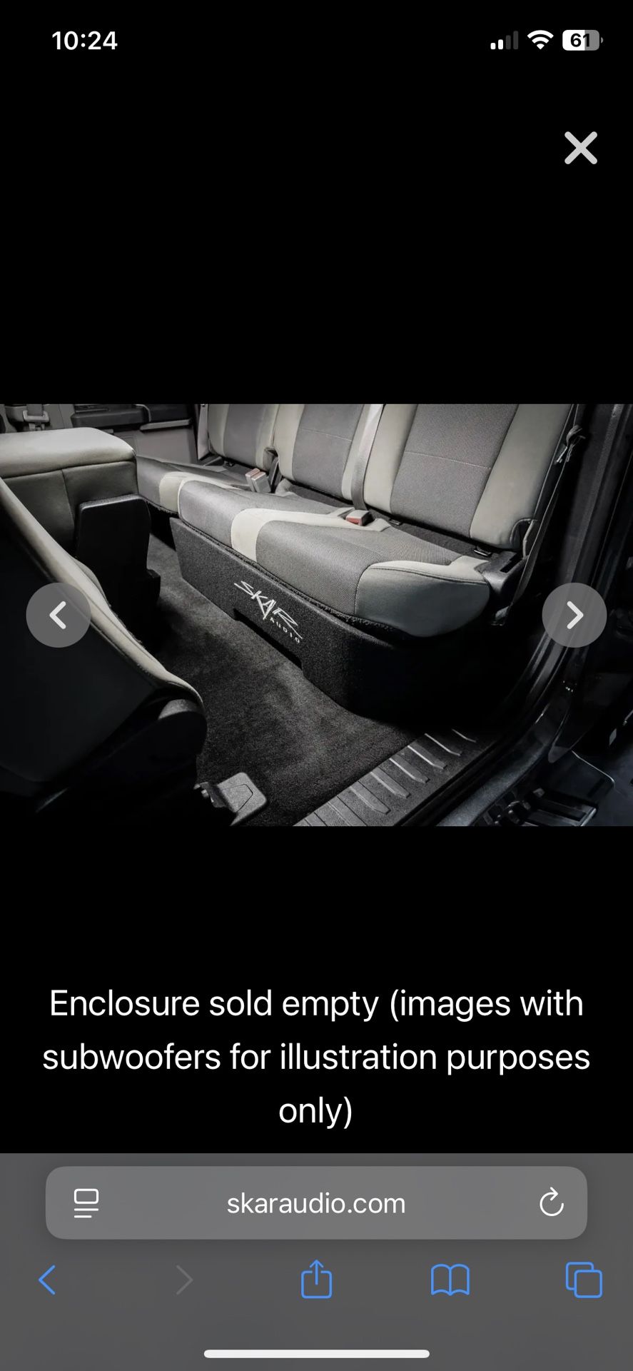 Skar Custom Ported Sub Woofers Box