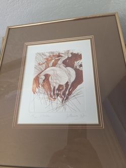 2 signed works of art by artist in the Louvre