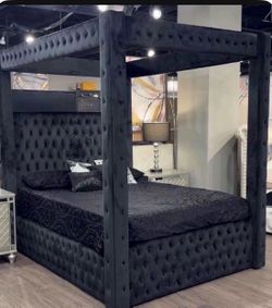 New Queen size canopy bed frame with free delivery, pay on arrival