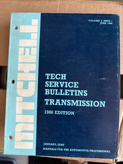 Mitchell 1986 Tech Service Bulletins Transmission Manual