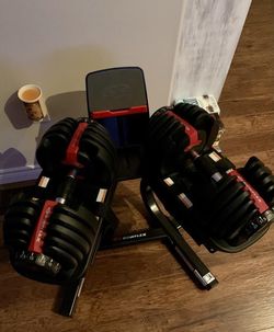 Bowflex SelectTech 552 Adjustable Dumbbells (Pair) and Stand Bundle