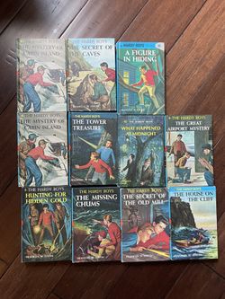 Set of 12 Vintage (50’s, 60’s,80’s) hardy boys! See description for dates!