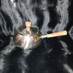 Vintage Stainless Steel Fondue Pot