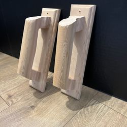 Cedar Wood Sauna Door Handles- Set Of 2 - 10”x2.5”x3.5” - Handmade- Unfinished