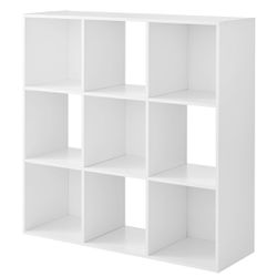 9 Cube Storage Organizer Shelf White