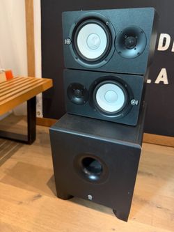 Yamaha speakers HS50M with sub HS10w