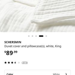 Ikea Linen Duvet Cover With Pillow Cases