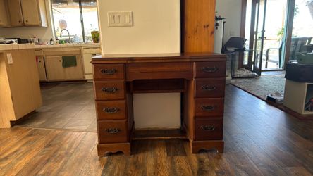 Vintage Singer Style Sewing Machine Cabinet