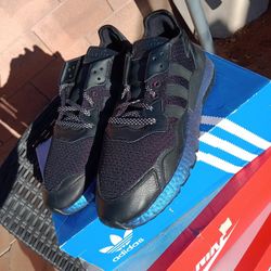 adidas Originals Nite Jogger Black Metallic Boost Men's Size 11.5