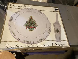 New Porcelain Cake Plate and Server