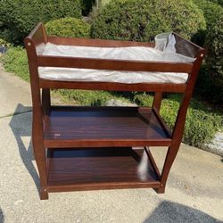 Wood  Baby Changing Table With pad