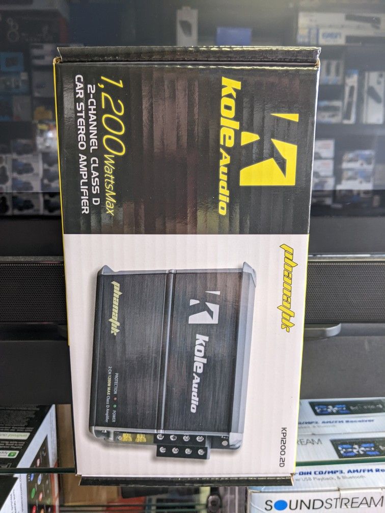 Kole Audio Mini 2-Channel Class D 1,200w Amplifier