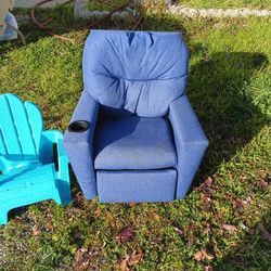 Kids Blue  Recliner 