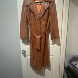 Long Leather Coat