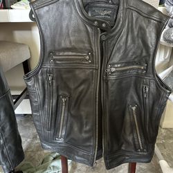 Great New Leather Motorcycle Vest