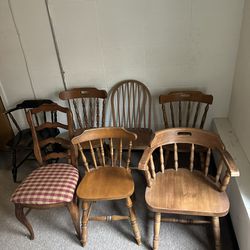 Wooden Spindle Chairs