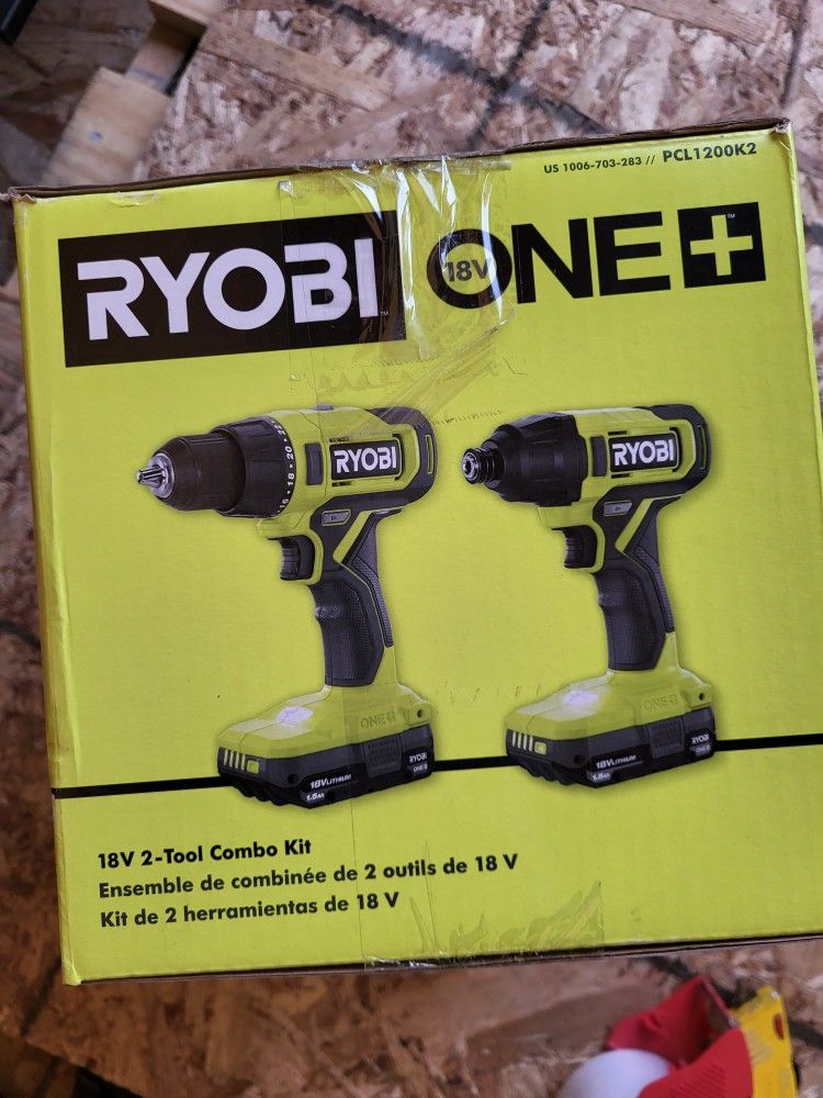 Ryobi ONE+ 18V Cordless Tool Combo Kit with Drill/Driver, Impact