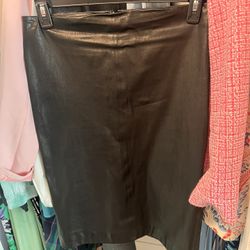 Size 8 Leather Theory Skirt
