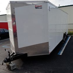 8.5 X 24ft Enclosed Vnose Trailer-Car Truck Motorcycle ATV UTV Moving Traveling Storage Cargo