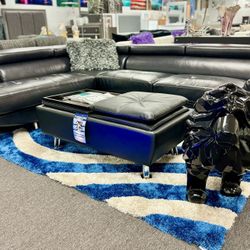 Amazing Deal👍Beautiful Black L Sofa Sectional Available Limited Time Offer Only $999 (Huge Savings)