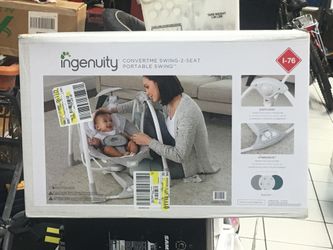 Ingenuity convert me swing 2-seat portable baby swing brand new in box